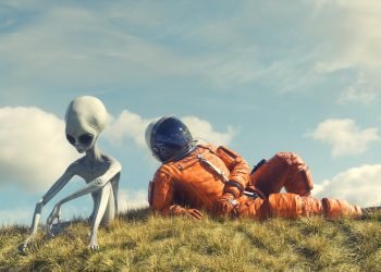 εξωγήινος και αστροναύτης