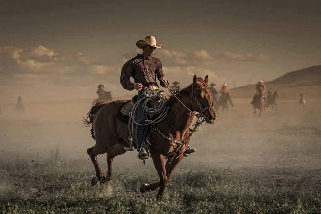 νεαρός cowboy